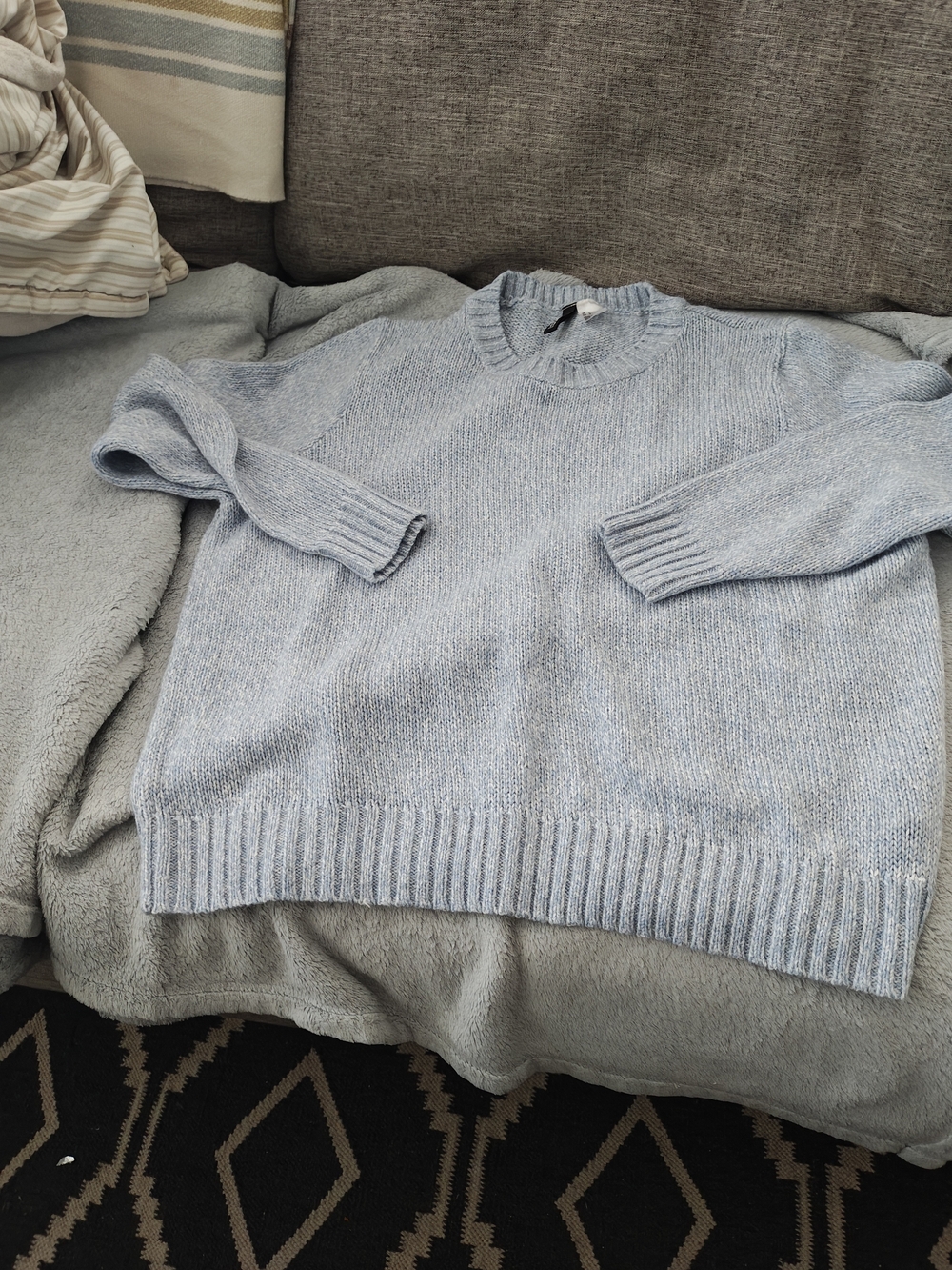 Divided Light Blue Crewneck Sweater